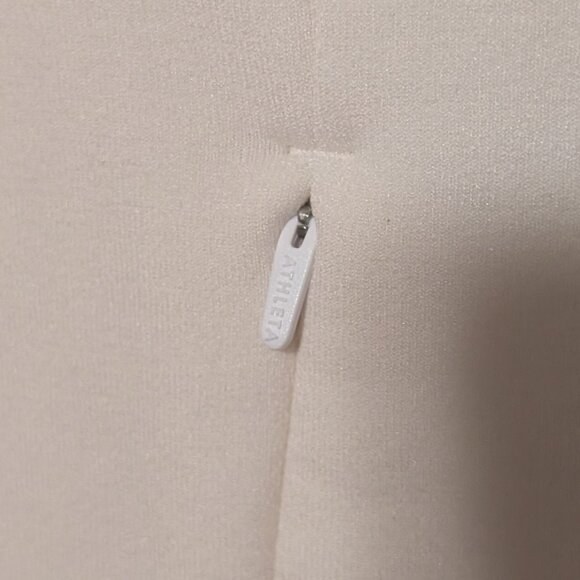 Athleta Altitude Polartec Funnel Neck Sweatshirt, White, Small - Picture 5 of 9